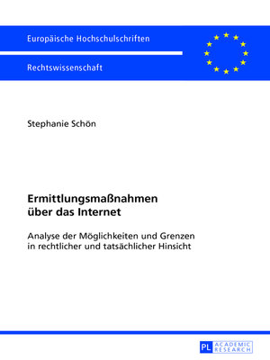 cover image of Ermittlungsmaßnahmen ueber das Internet